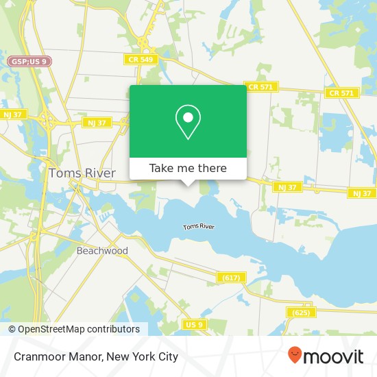 Mapa de Cranmoor Manor