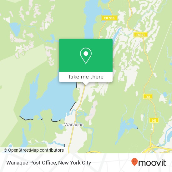 Mapa de Wanaque Post Office