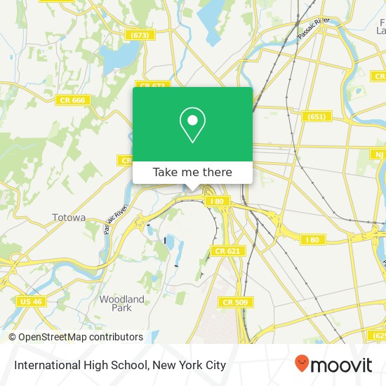 Mapa de International High School