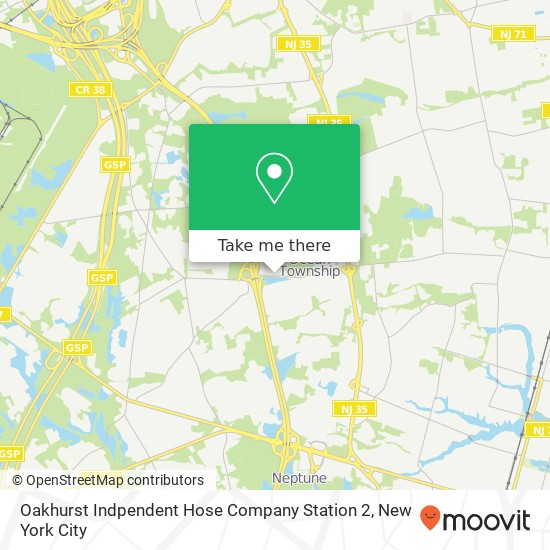 Oakhurst Indpendent Hose Company Station 2 map