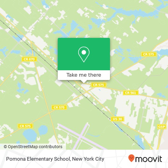 Pomona Elementary School map