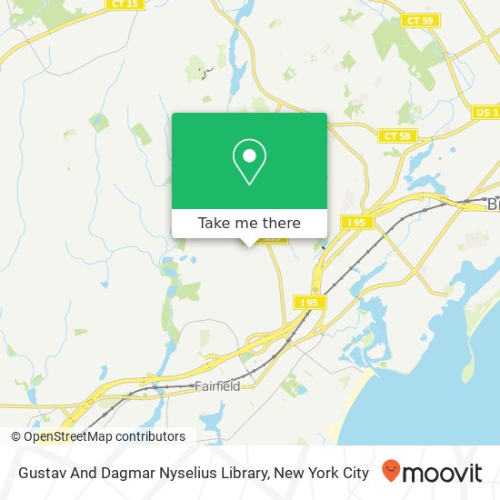 Gustav And Dagmar Nyselius Library map