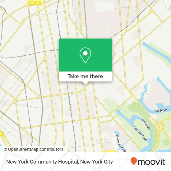 Mapa de New York Community Hospital