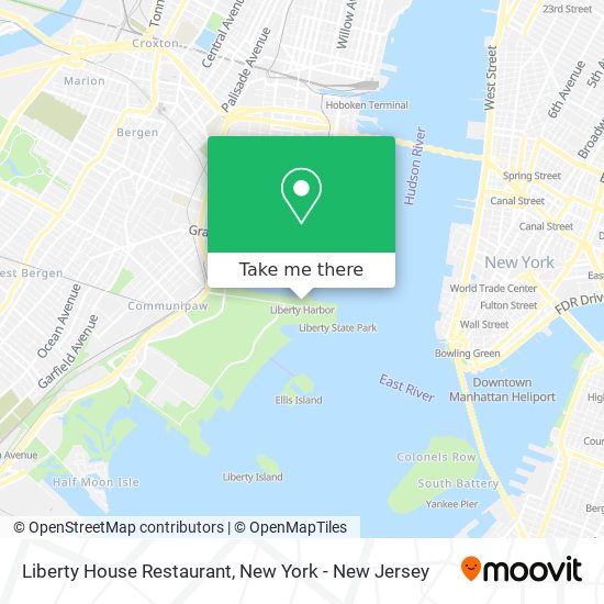 Mapa de Liberty House Restaurant