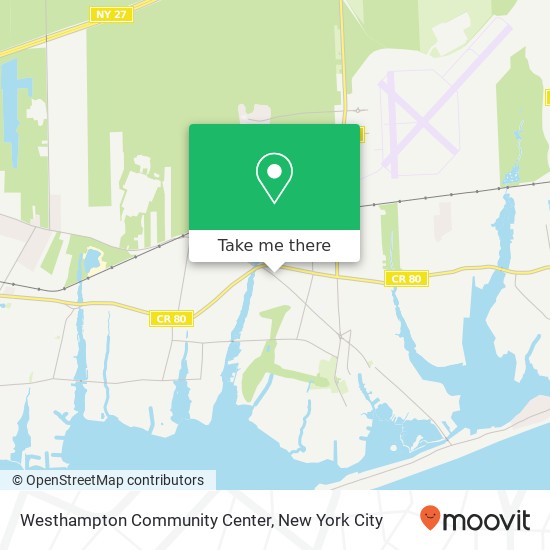 Westhampton Community Center map