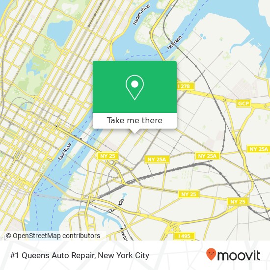 Mapa de #1 Queens Auto Repair