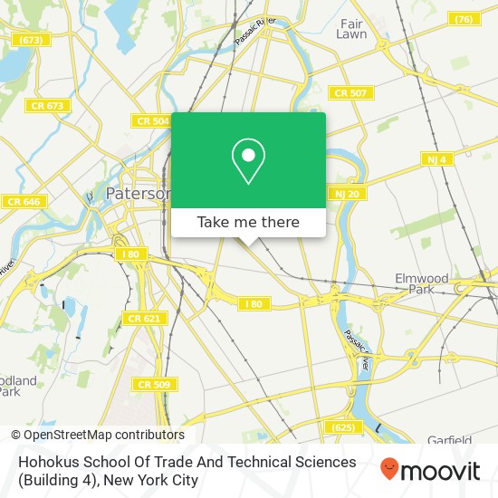 Hohokus School Of Trade And Technical Sciences (Building 4) map