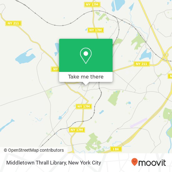 Mapa de Middletown Thrall Library