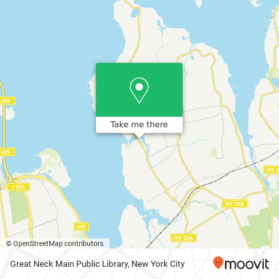 Great Neck Main Public Library map