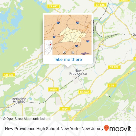 New Providence High School map