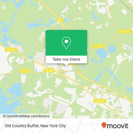 Old Country Buffet map