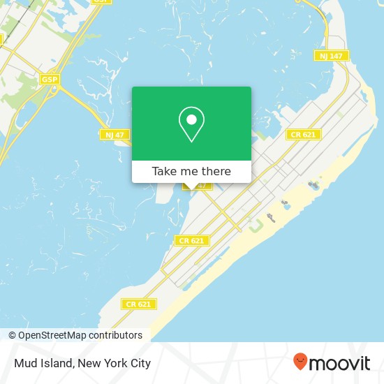 Mapa de Mud Island