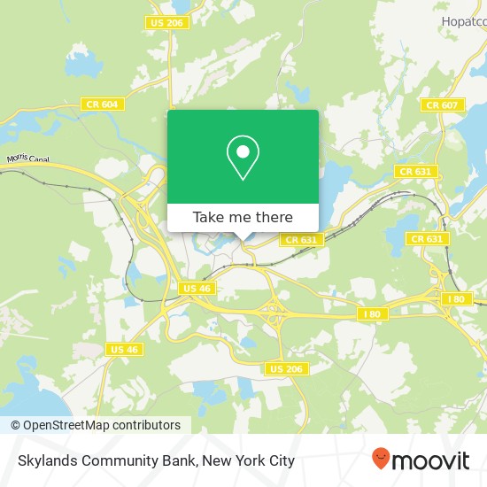Mapa de Skylands Community Bank
