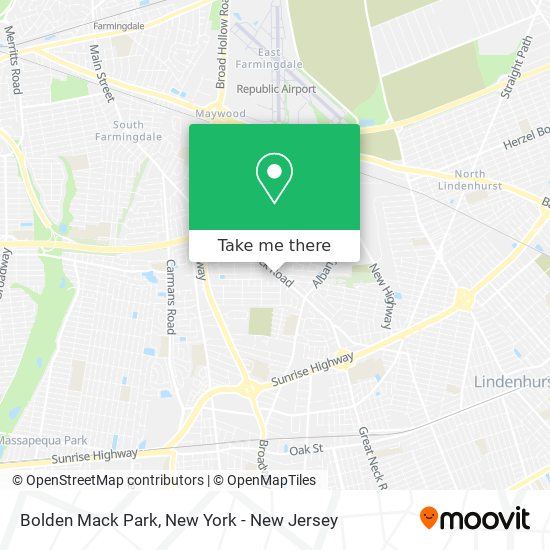 Mapa de Bolden Mack Park
