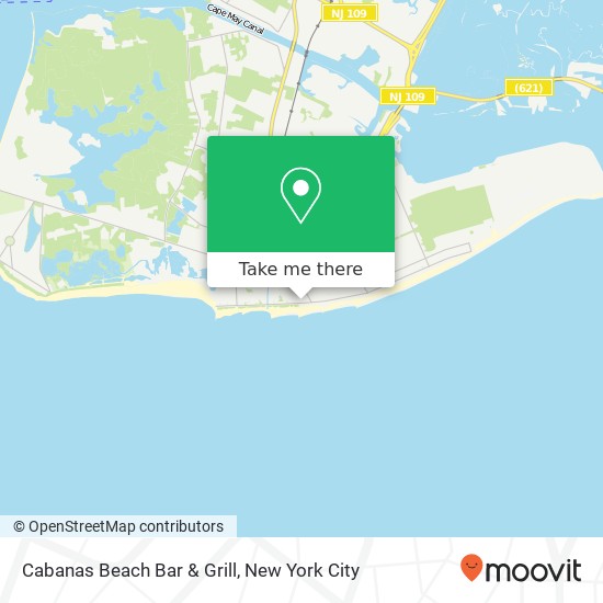 Mapa de Cabanas Beach Bar & Grill