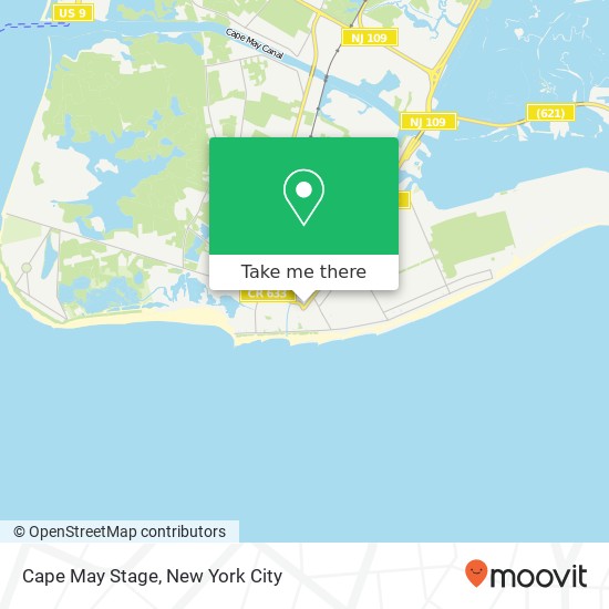 Mapa de Cape May Stage