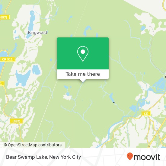 Mapa de Bear Swamp Lake