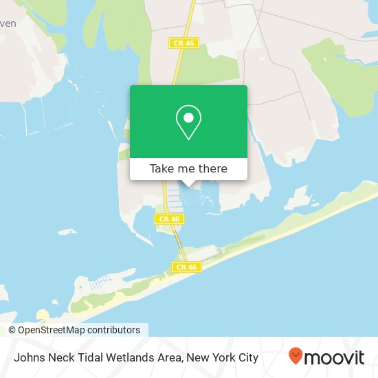 Johns Neck Tidal Wetlands Area map