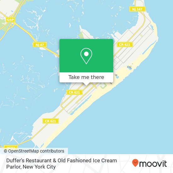 Mapa de Duffer's Restaurant & Old Fashioned Ice Cream Parlor