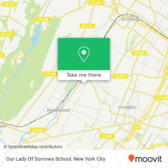 Our Lady Of Sorrows School map