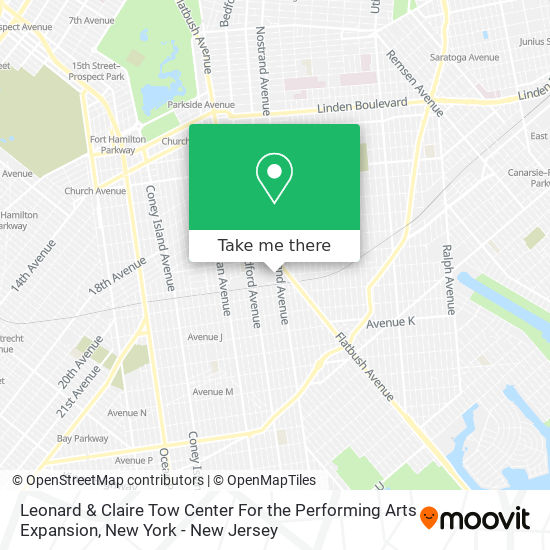 Leonard & Claire Tow Center For the Performing Arts Expansion map