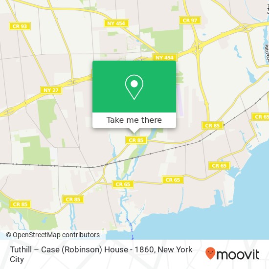 Tuthill – Case (Robinson) House - 1860 map