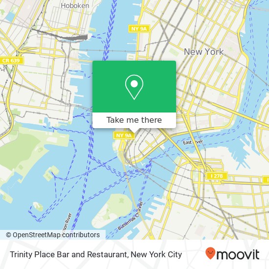 Trinity Place Bar and Restaurant map