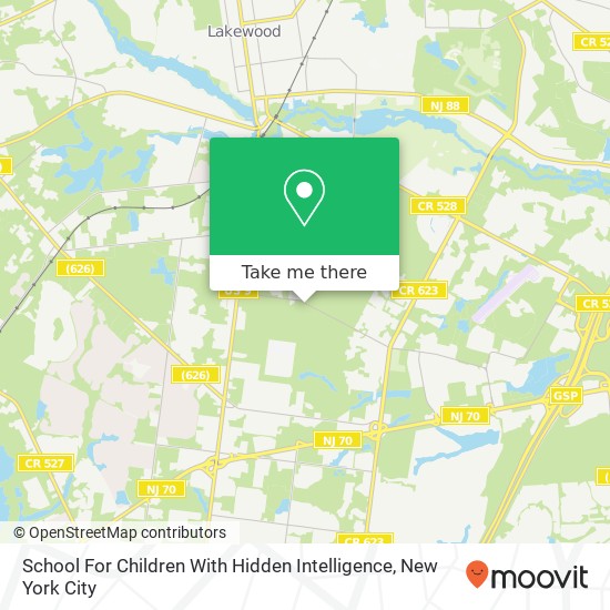 Mapa de School For Children With Hidden Intelligence