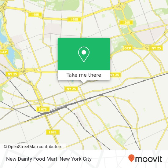 New Dainty Food Mart map