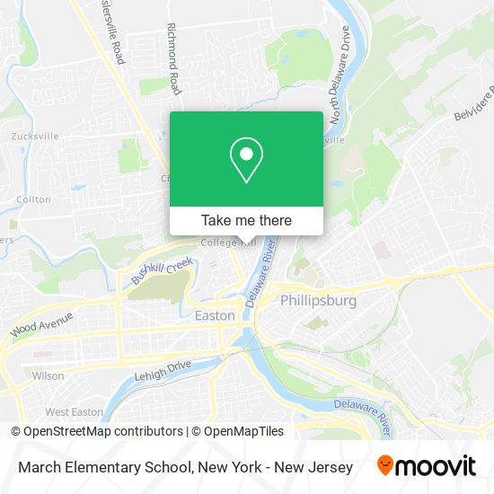 Mapa de March Elementary School