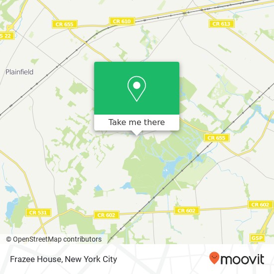 Frazee House map