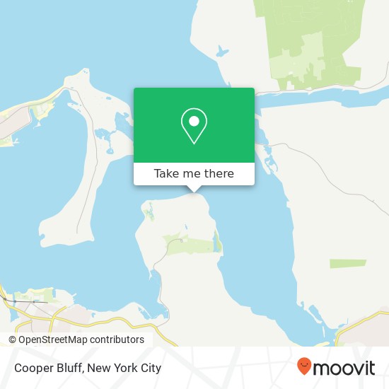 Cooper Bluff map
