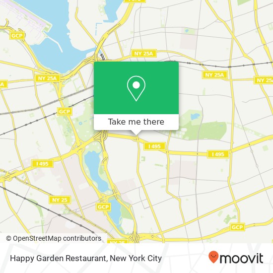 Mapa de Happy Garden Restaurant