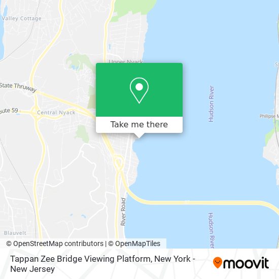 Mapa de Tappan Zee Bridge Viewing Platform