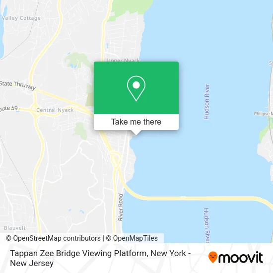 Tappan Zee Bridge Viewing Platform map