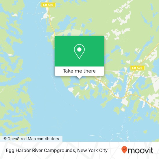 Egg Harbor River Campgrounds map