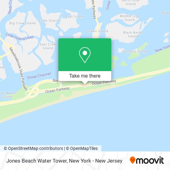 Mapa de Jones Beach Water Tower