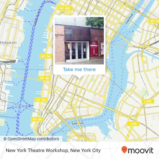 New York Theatre Workshop map