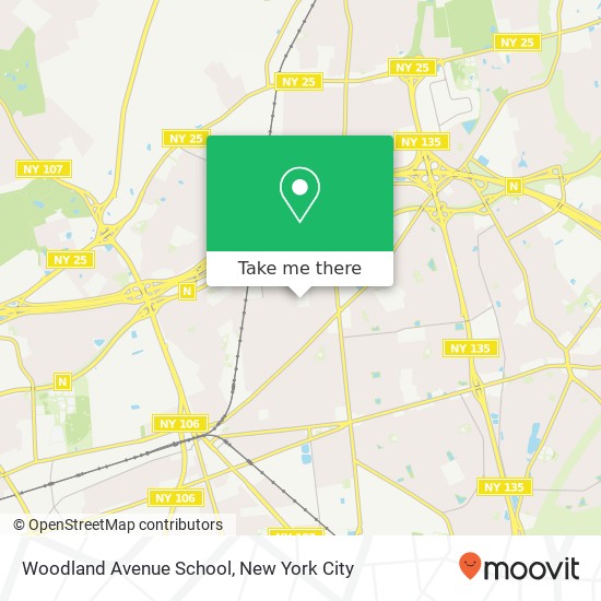 Woodland Avenue School map