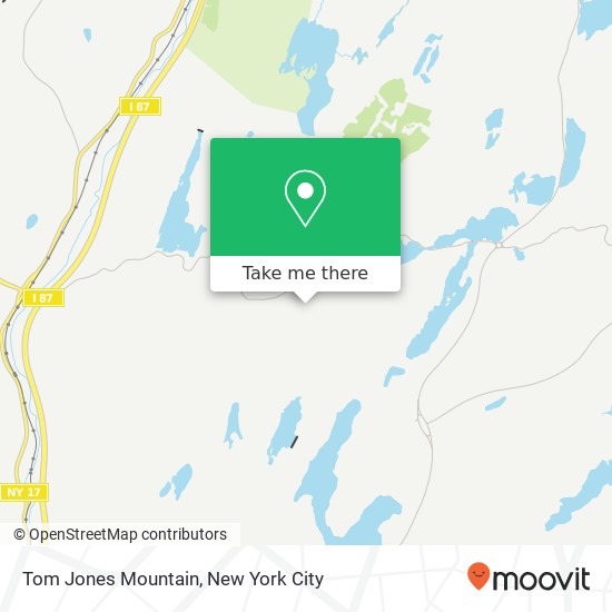 Tom Jones Mountain map