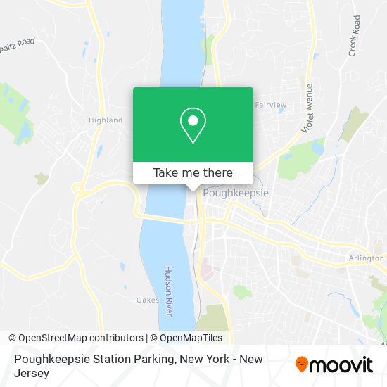 Poughkeepsie Station Parking map