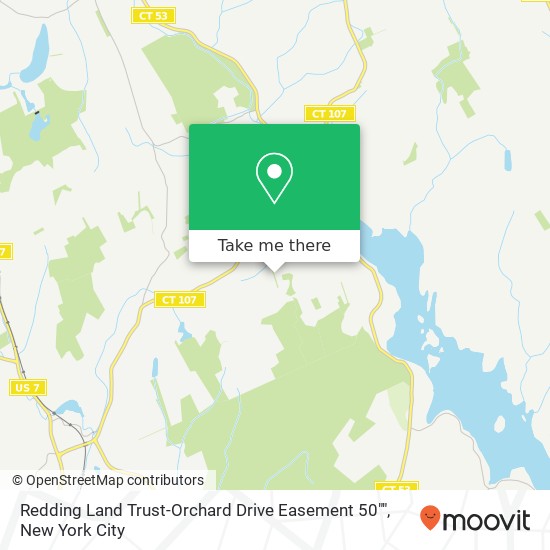 Mapa de Redding Land Trust-Orchard Drive Easement 50""