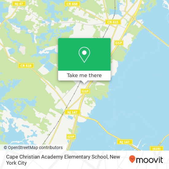 Cape Christian Academy Elementary School map
