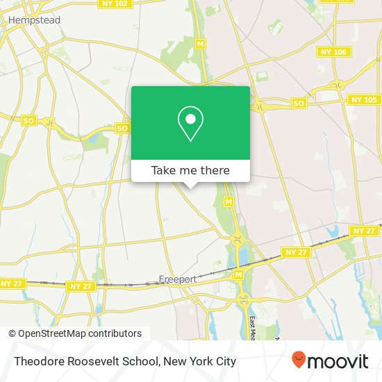 Mapa de Theodore Roosevelt School