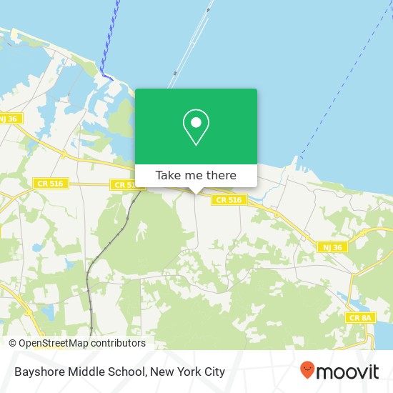 Mapa de Bayshore Middle School