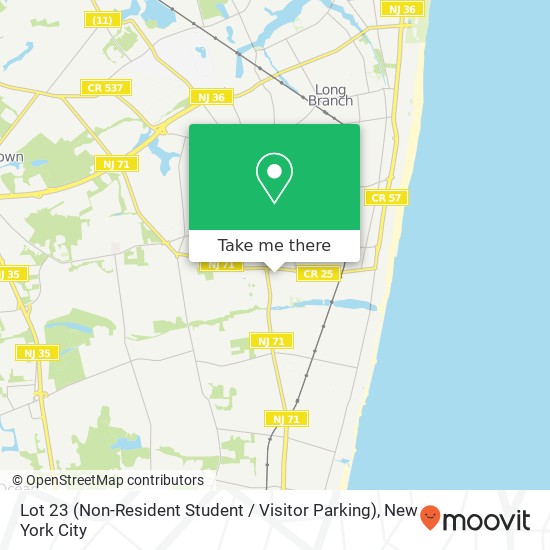 Lot 23 (Non-Resident Student / Visitor Parking) map