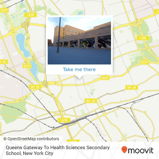 Queens Gateway To Health Sciences Secondary School map