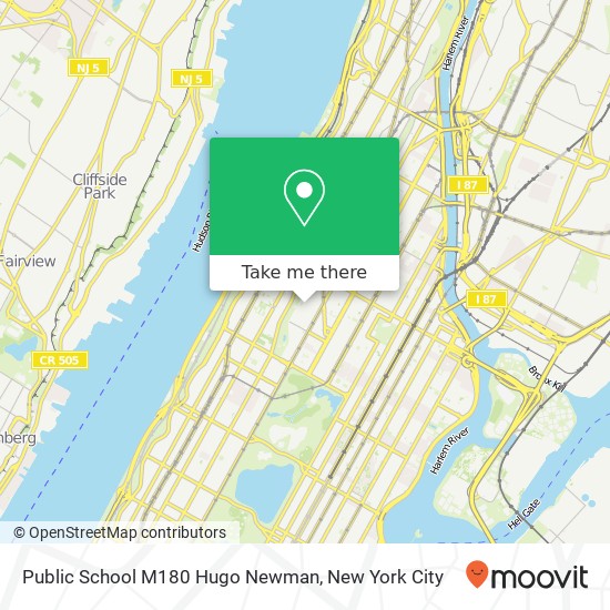 Mapa de Public School M180 Hugo Newman