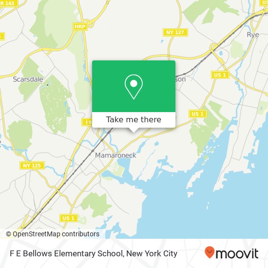 F E Bellows Elementary School map