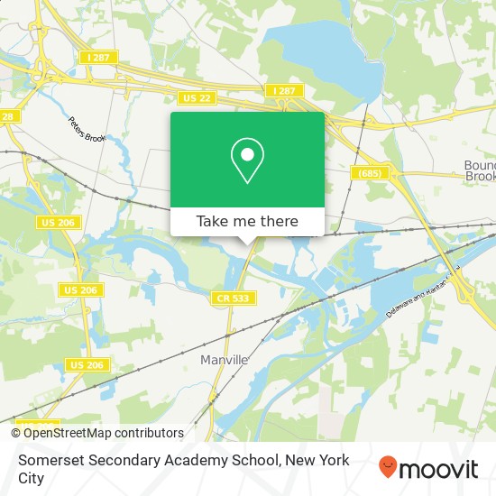 Mapa de Somerset Secondary Academy School